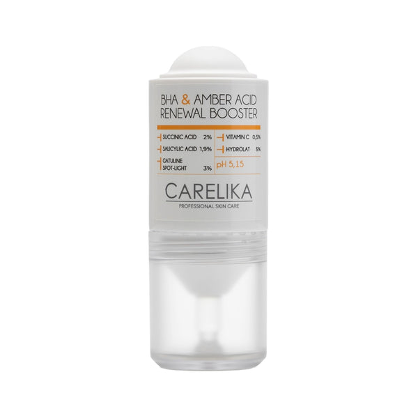 CARELIKA BHA & Amber Acid Renewal Booster roll-on – product photo on white background