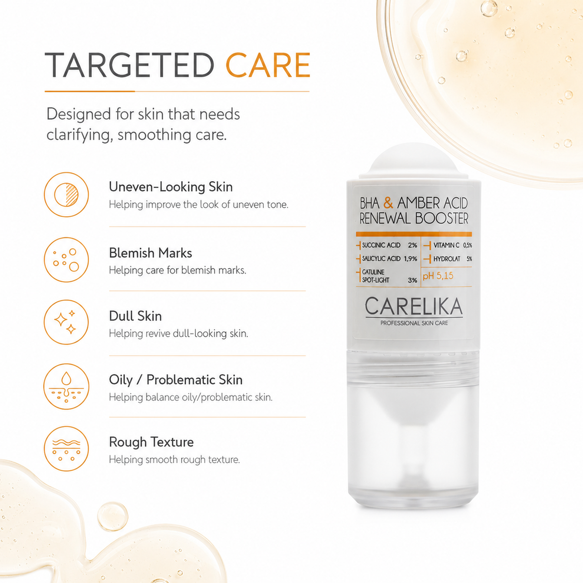 CARELIKA BHA & Amber Acid Renewal Booster – image 4