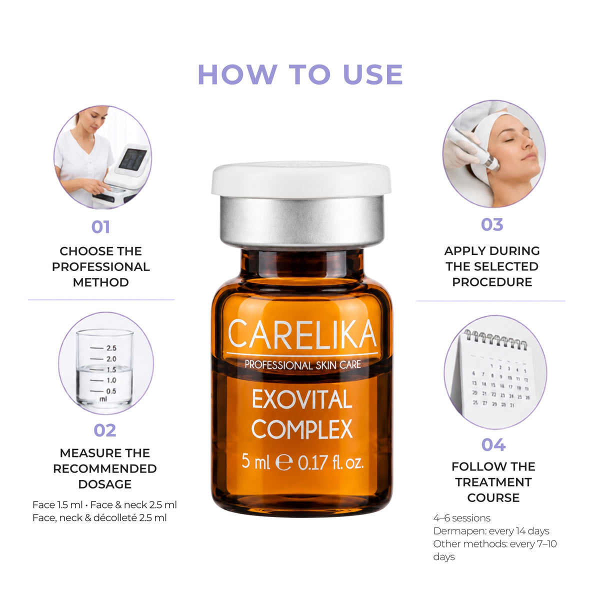 CARELIKA EXOVITAL COMPLEX Rejuvenating Cocktail Professional 5 x 5 ml – image 5