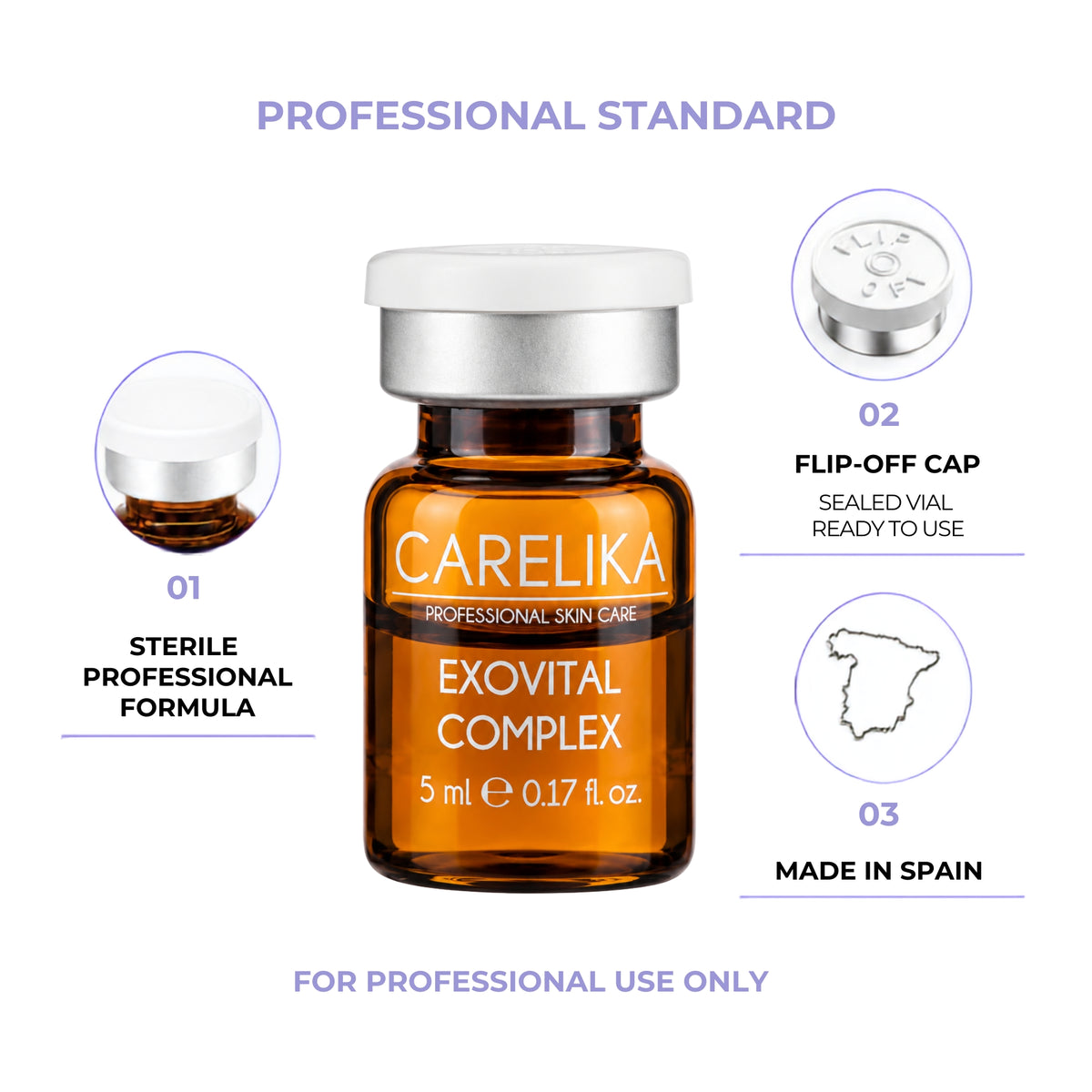 CARELIKA EXOVITAL COMPLEX Rejuvenating Cocktail Professional 5 x 5 ml – image 2