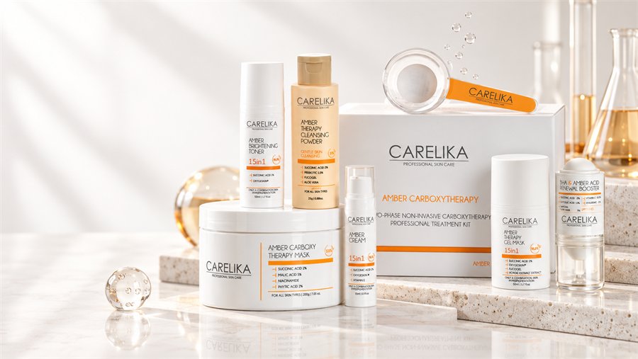 Amber Carboxy Therapy professional kit — six products