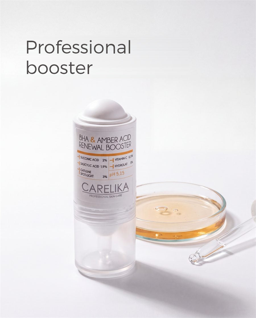 CARELIKA BHA & Amber Acid Renewal Booster — professional booster