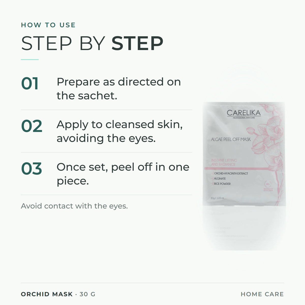 CARELIKA Orchid Mask 30 g - how to use