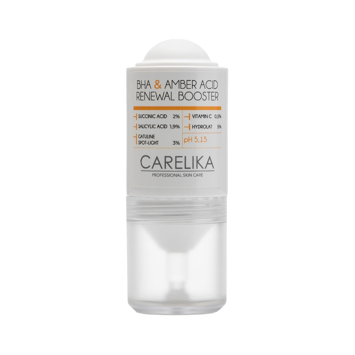 CARELIKA BHA & Amber Acid Renewal Booster roll-on – product photo on white background