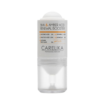 CARELIKA BHA & Amber Acid Renewal Booster roll-on – product photo on white background