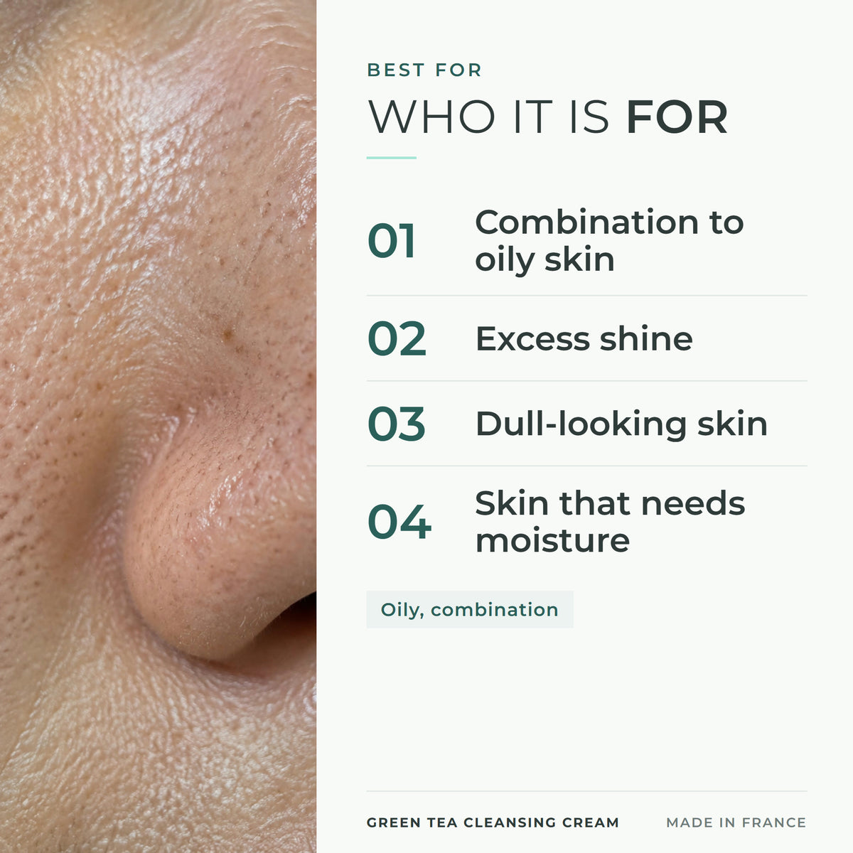 CARELIKA Green Tea Cleansing Cream 150 ml - who it is for