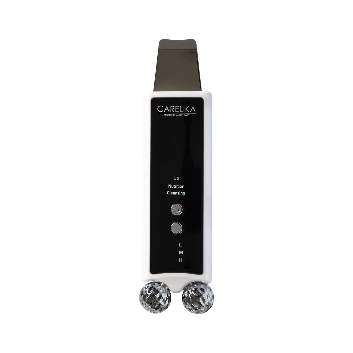 CARELIKA Double Roller and Ultrasonic Skin Scrubber – product photo on white background