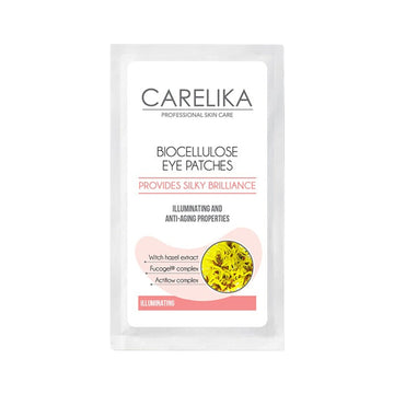 CARELIKA Biocellulose Illuminating Eye Patches – product photo on white background