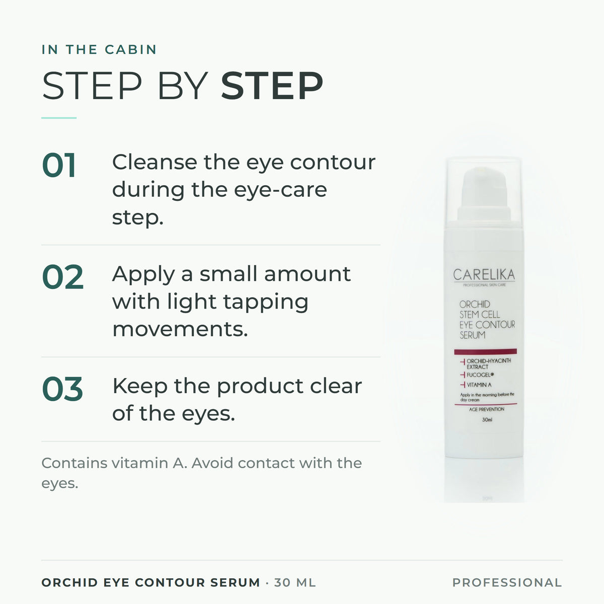 CARELIKA Orchid Eye Contour Serum 30 ml - how to use